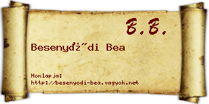 Besenyődi Bea névjegykártya